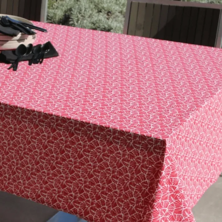 Nappe rectangulaire plastifiée 100% coton