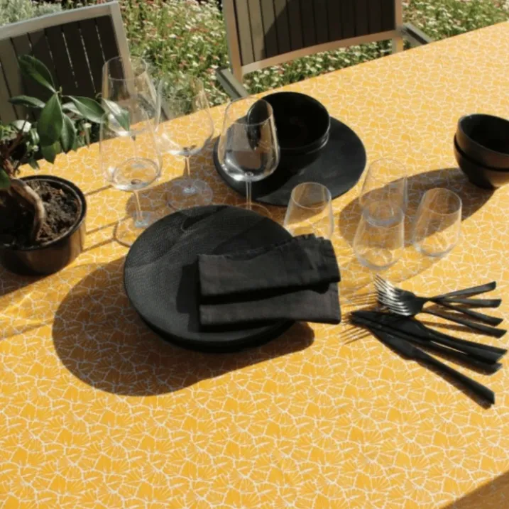 Nappe rectangulaire plastifiée 100% coton