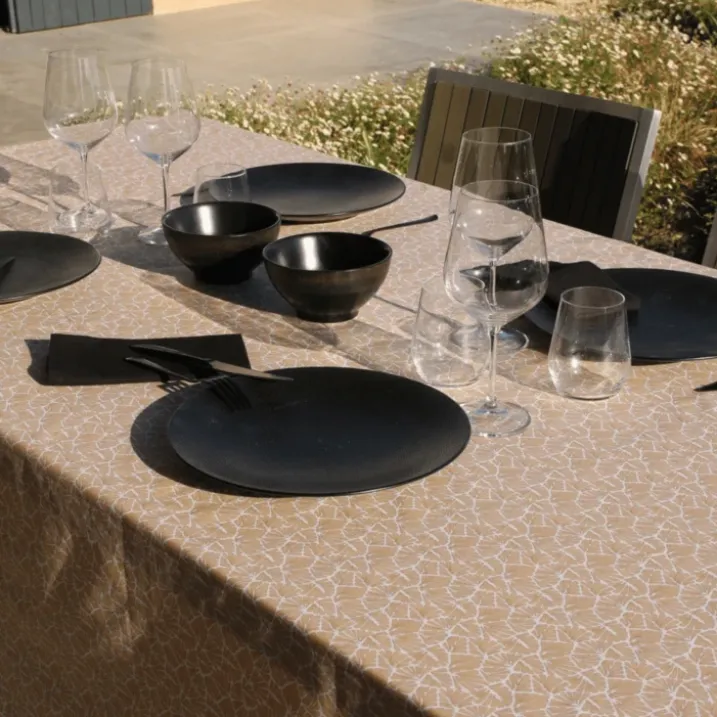 Nappe rectangulaire plastifiée 100% coton