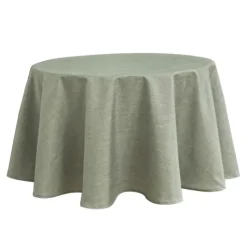 Nappe ronde infroissable et anti-tâches