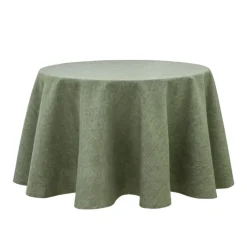 Nappe ronde infroissable et anti-tâches
