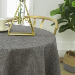 Nappe ronde infroissable et anti-tâches