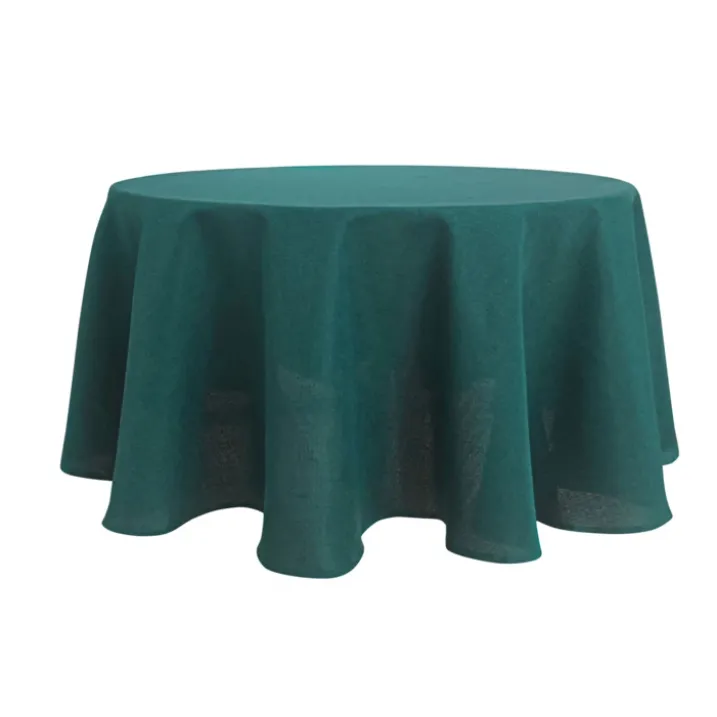 Nappe ronde infroissable et anti-tâches