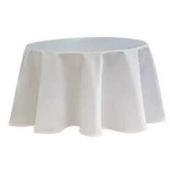 Nappe ronde infroissable et anti-tâches