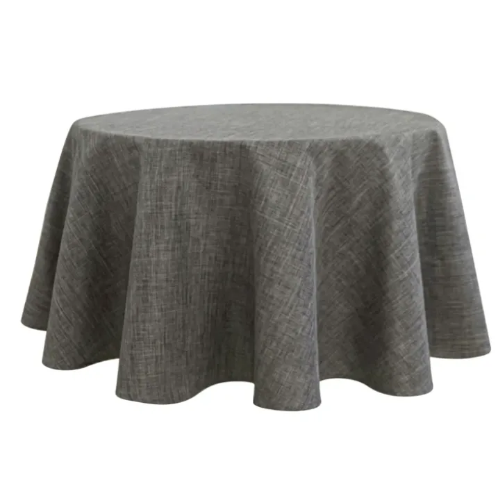 Nappe ronde infroissable et anti-tâches
