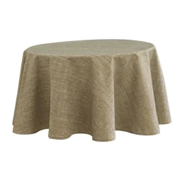 Nappe ronde infroissable et anti-tâches