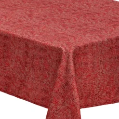 Nappe rouge et or en jacquard