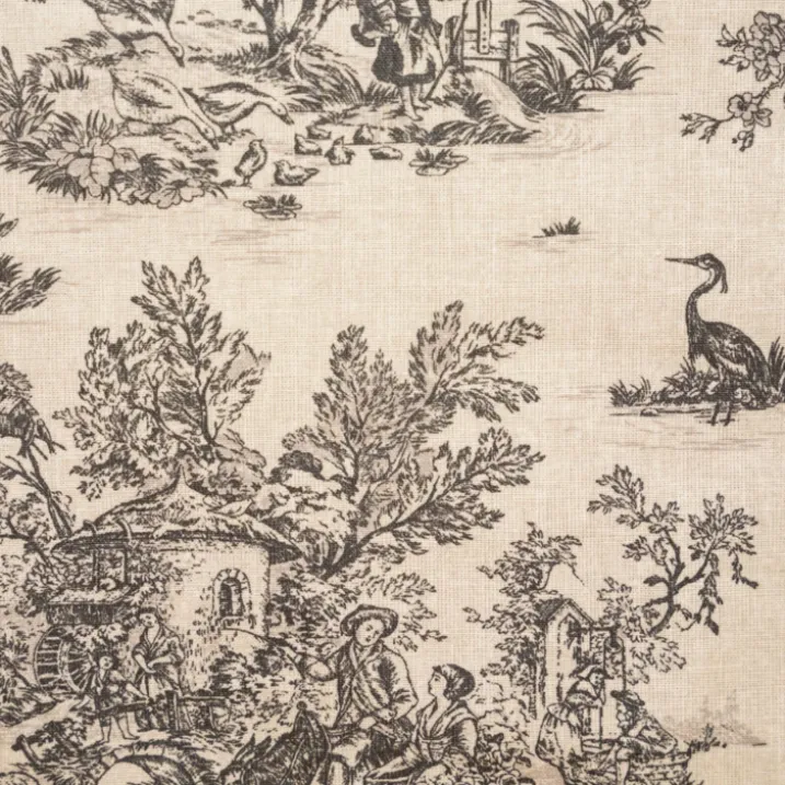 Nappe toile de Jouy rectangulaire plastifiée