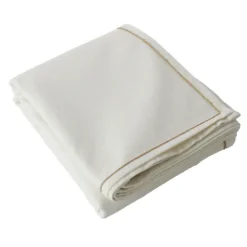 Nappe unie avec feston en jute