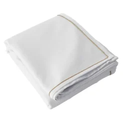 Nappe unie avec feston en jute