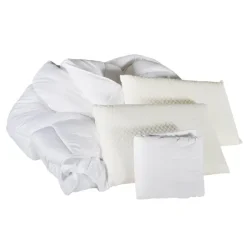 Pack complet literie : Oreiller(s) + Protège-Matelas + Couette