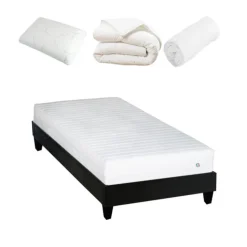 Pack prêt à dormir EGIO - sommier bois