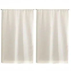 Paire de Petits rideauxUnis en Etamine