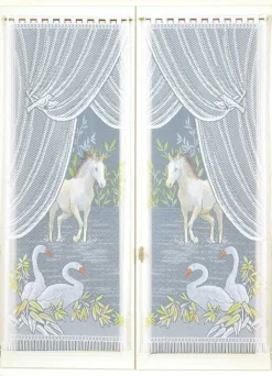 Paire de petits voilages Esprit "Equestre"