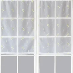 Paire de Petits voilages Motif "Floral"