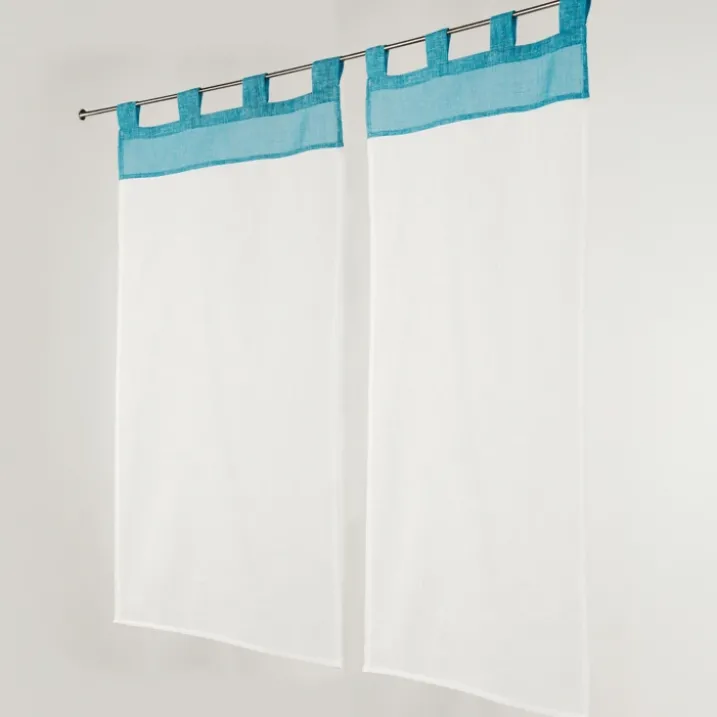 Paire de Petits voilages Voile Aspect Lin