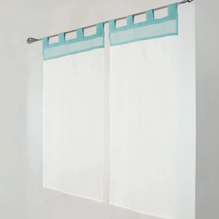 Paire de Petits voilages Voile Aspect Lin