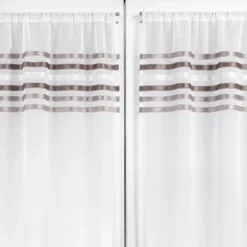 Paire de rideaux droits rayures horizontales