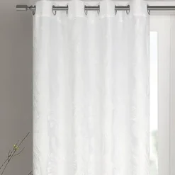 Paire de rideaux jacquard tissé abstrait avec relief