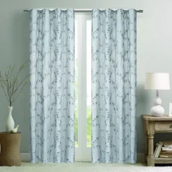 Paire de rideaux jacquard tissé abstrait avec relief