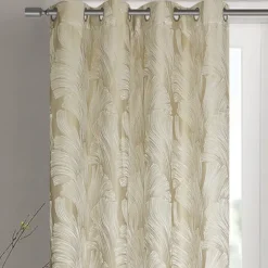 Paire de rideaux jacquard tissé abstrait avec relief