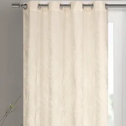 Paire de rideaux jacquard tissé abstrait avec relief
