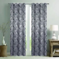 Paire de rideaux jacquard tissé abstrait avec relief