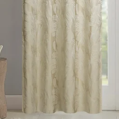 Paire de rideaux jacquard tissé abstrait avec relief