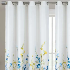 Paire de Rideauxoccultants motif floral