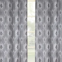 Paire de rideaux tamisants baroque