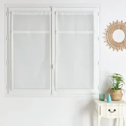 Paire de voilages avec ruban macramé