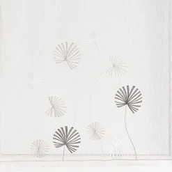 Paire de voilages brodés à motifs floraux