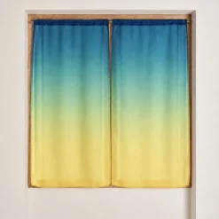Paire de voilages à dégradé de couleurs