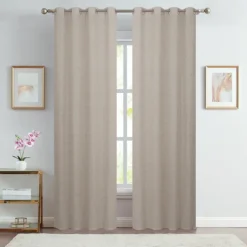 Paire de voilages unis