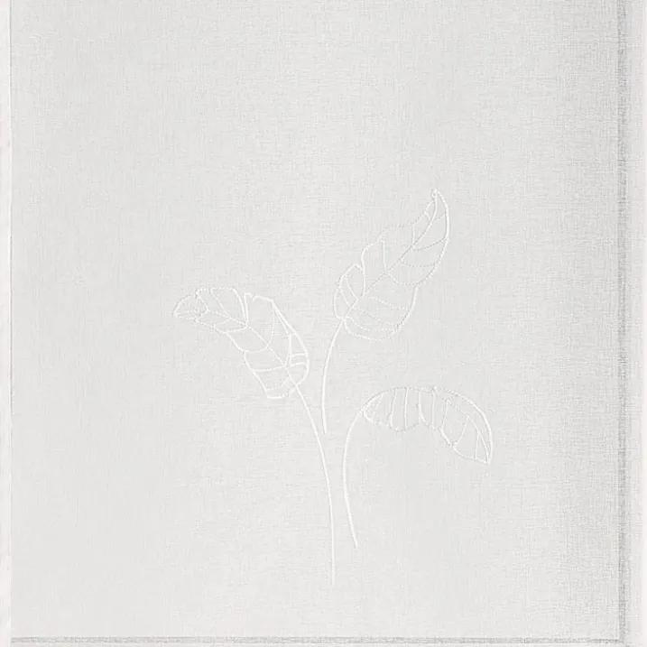 Paire voilages motif feuilles bananes