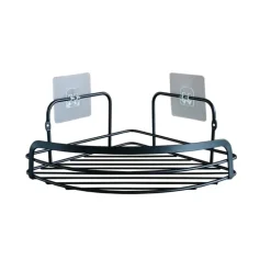 Panier d'angle de douche noir