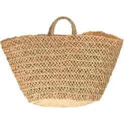 Panier de marché ajouré bohème