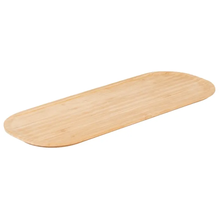 Panier de rangement avec couvercle en bambou