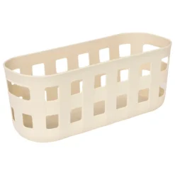 Panier de rangement avec couvercle en bambou