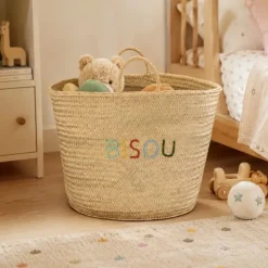 Panier de rangement multicoulor BISOU