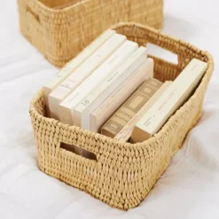 Panier de rangement rectangle Hassira