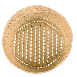 Panier de rangement rond feuilles de palmier