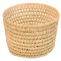 Panier de rangement rond feuilles de palmier