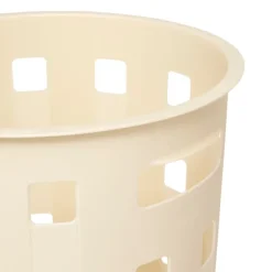 Panier à linge avec couvercle ajouré en bambou