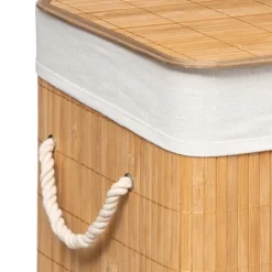 Panier à linge bambou de 60L
