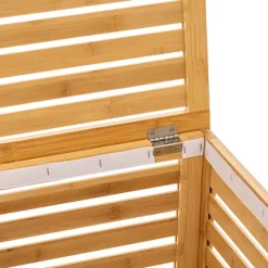 Panier à linge en bambou naturel 65 L