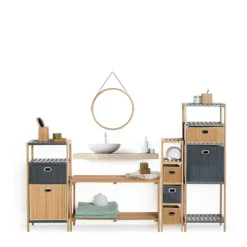 Panier rangement en bambou