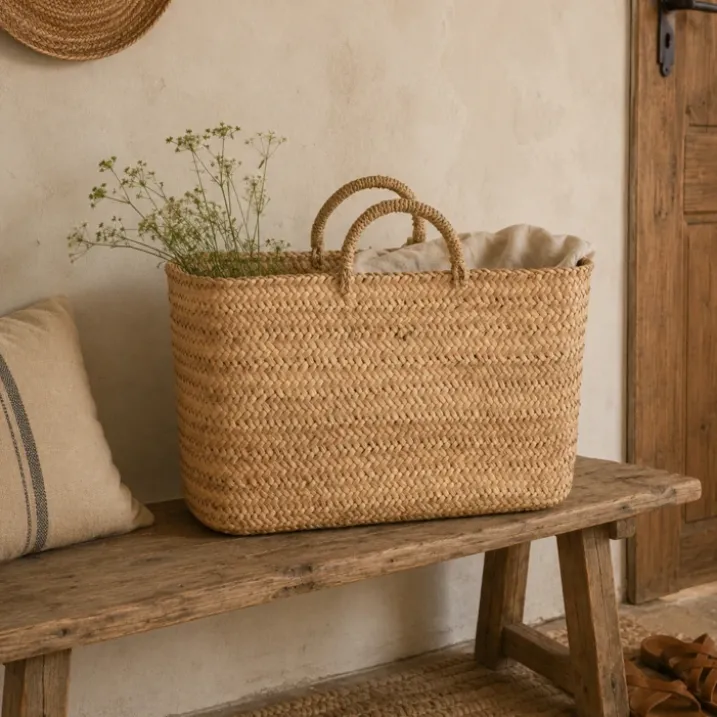 Panier shopping fibres naturelles