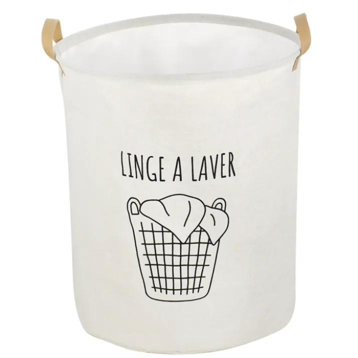 Panière à linge avec anses