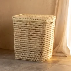 Panière à linge rectangle palmier